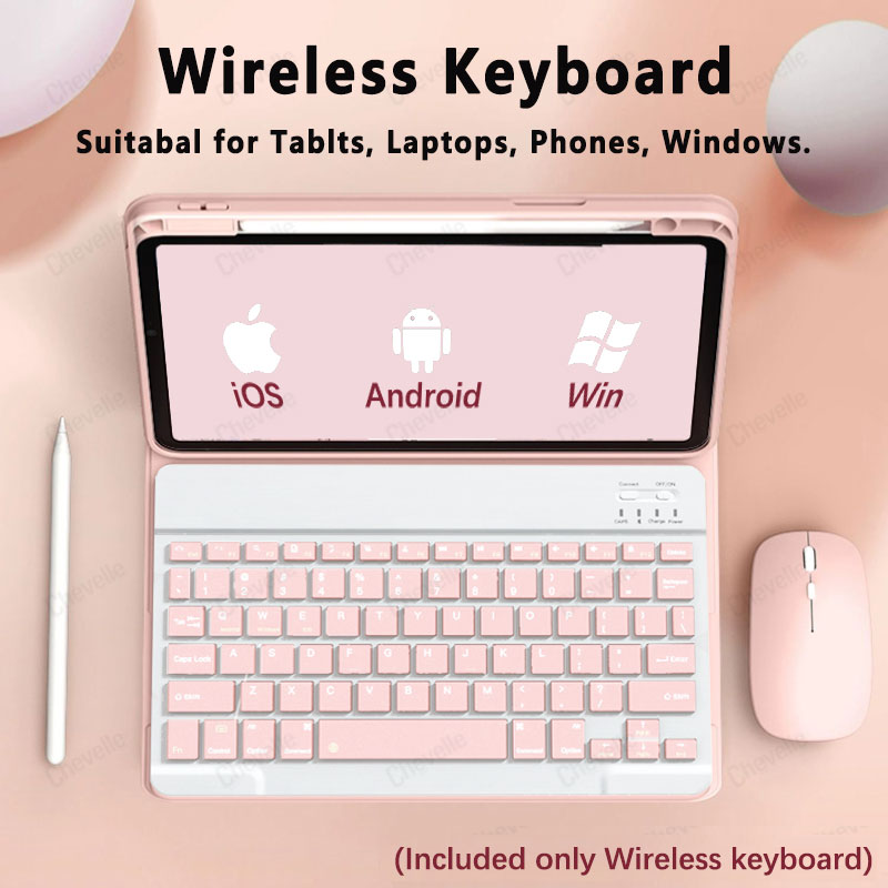 Tablet Accessories Kit - لوحة مفاتيح لاسلكية متوافقة مع تقنية