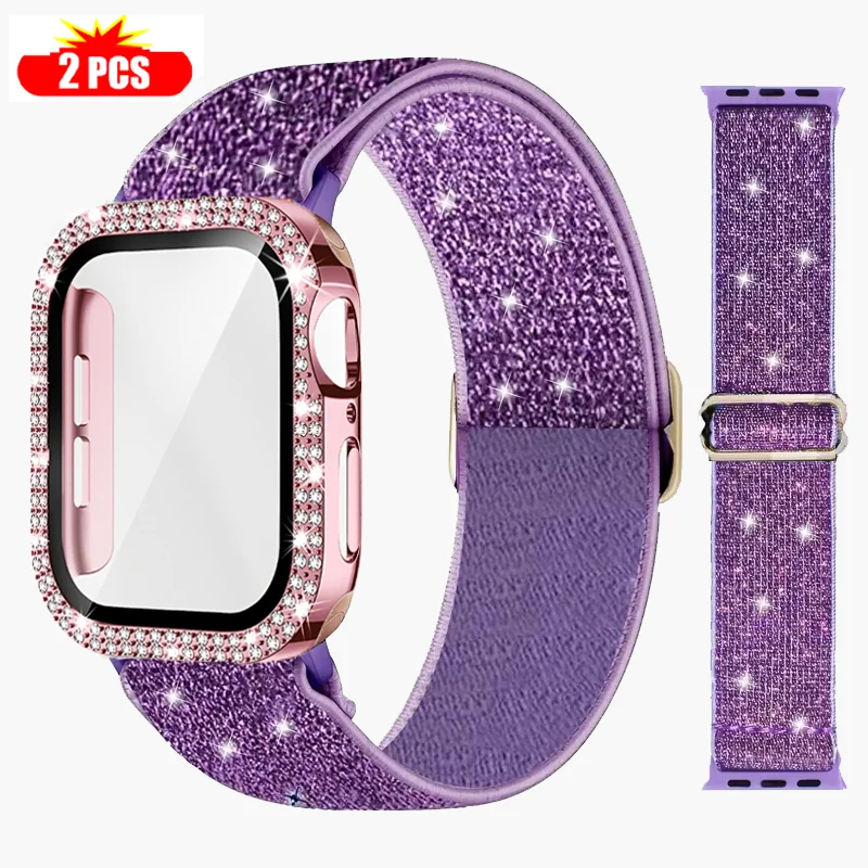 Tablet Accessories For Girls - الفرقة + حافظة لساعة أبل 45