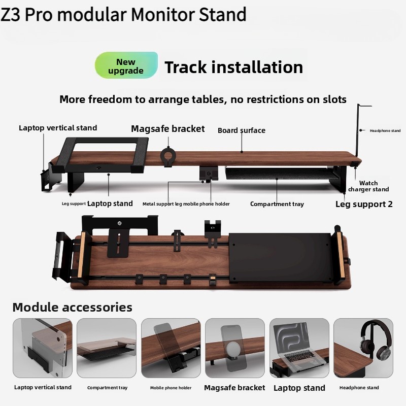 Tablet Lap Desk - Z3 Pro وحدات مراقب الناهض الخشب