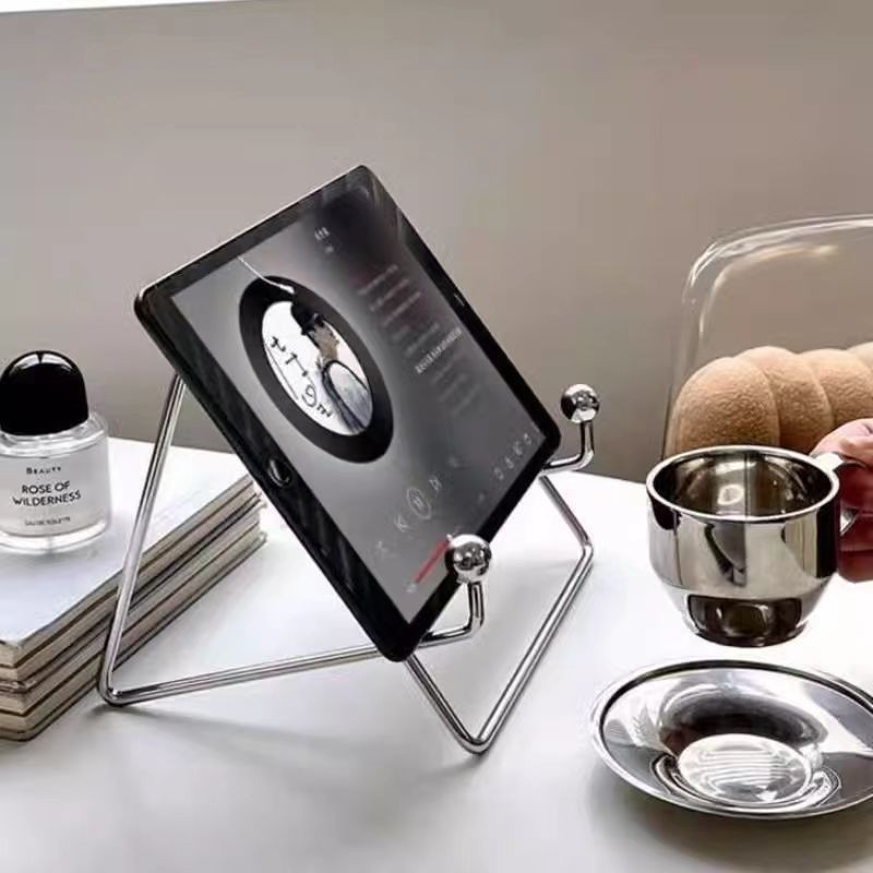 Tablet Accessories For Reading - حامل معدني محمول قابل للتعديل بتصميم