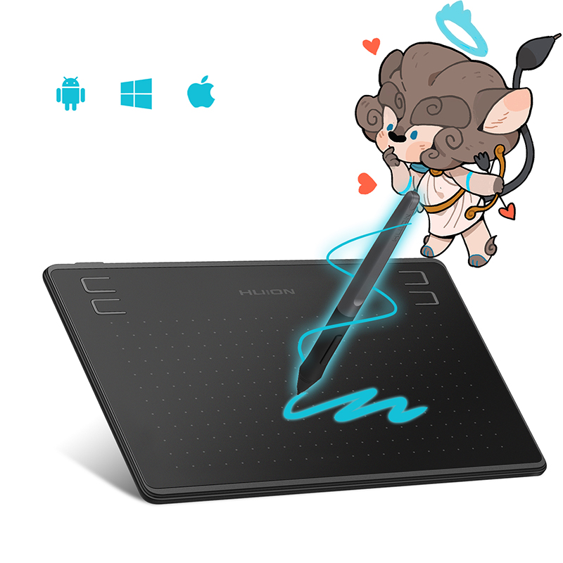 Graphic Tablet Accessories - Huion HS64 جهاز كمبيوتر لوحي للرسومات