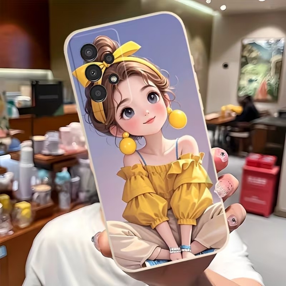 Tablet Accessories For Girls - غطاء هاتف بتصميم فتاة كرتونية لطيفة