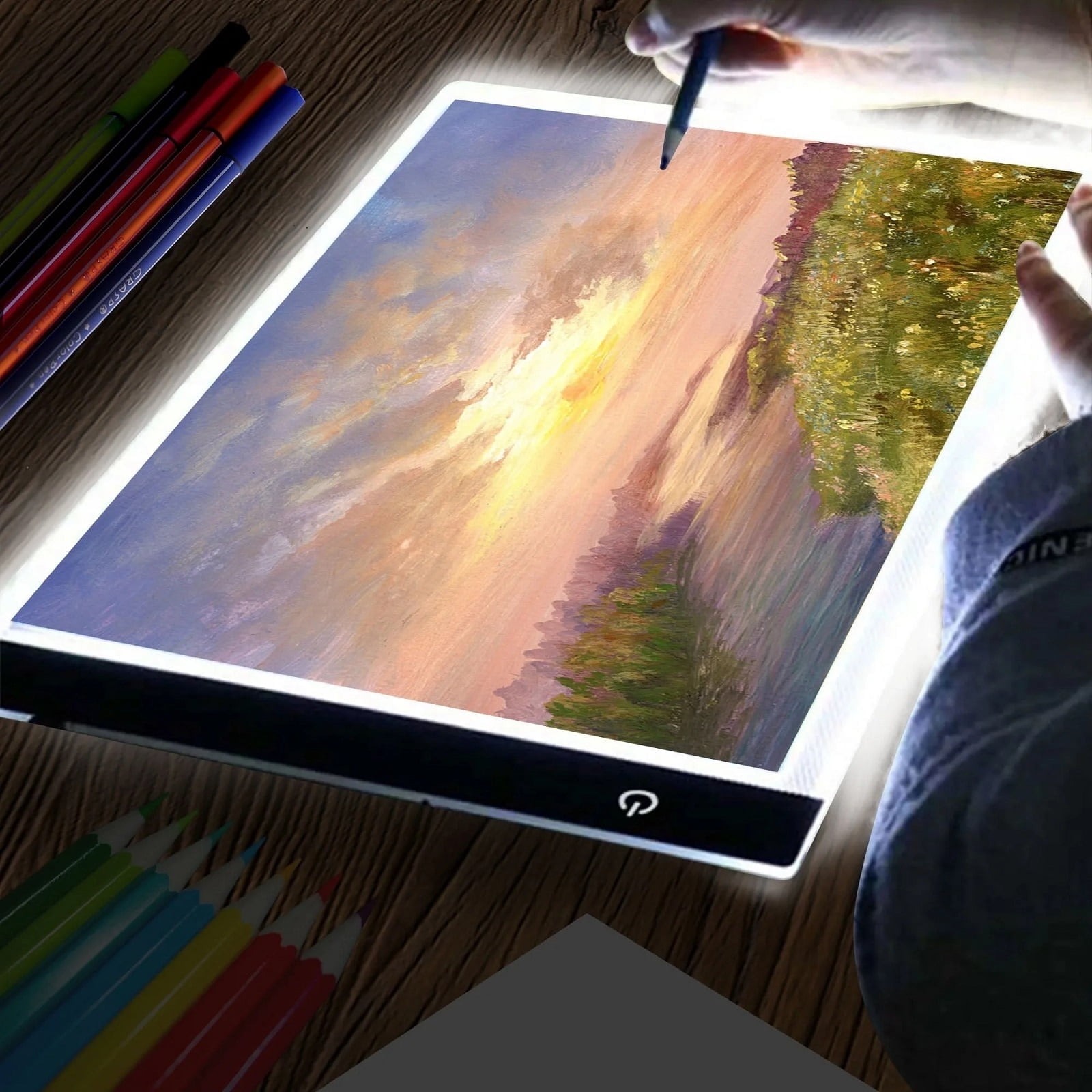 لوحة إضاءة LED قابلة للتعتيم ب - مراجعة Graphic Tablet Accessories وسعره