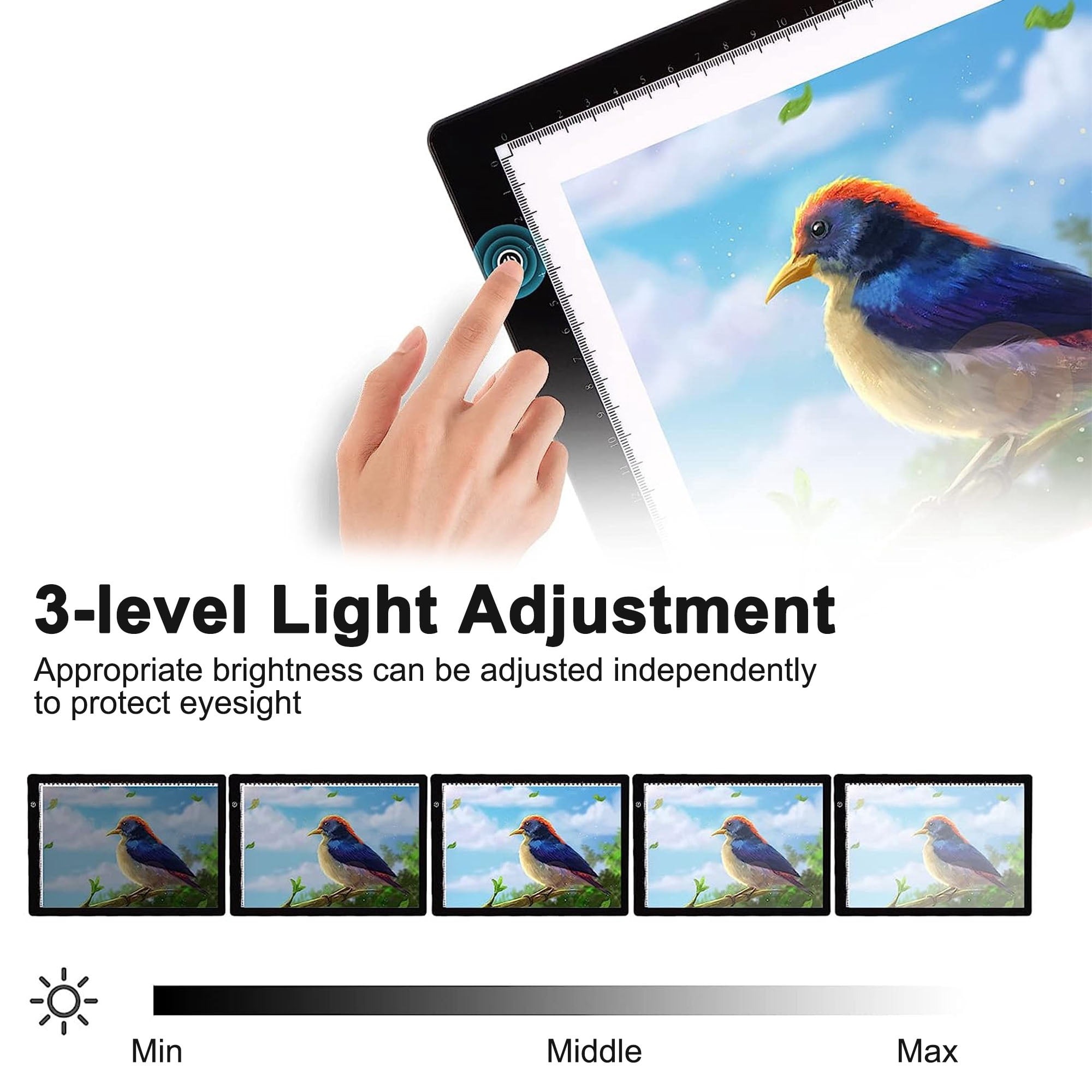 لوحة إضاءة LED قابلة للتعتيم ب - مراجعة Graphic Tablet Accessories وسعره