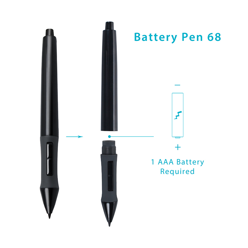 HUION PEN68 لأقراص الرسومات قل - مراجعة Graphic Tablet Accessories وسعره