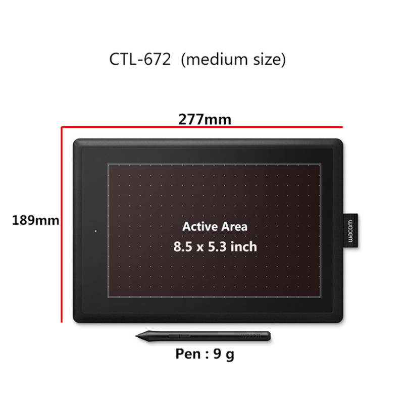 Wacom CTL-672 10.9x7.4 Ins الر - مراجعة Graphic Tablet Accessories وسعره