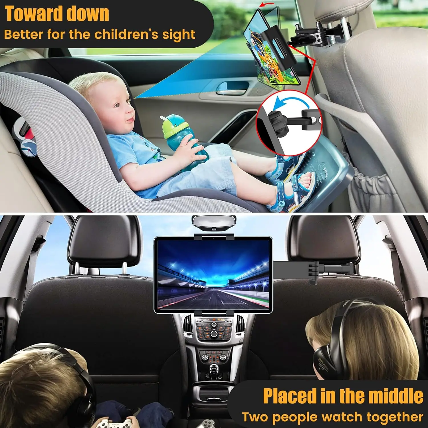 حامل تابلت للسيارة، حامل مسند  - مراجعة Car Accessories Tablet Holder وسعره