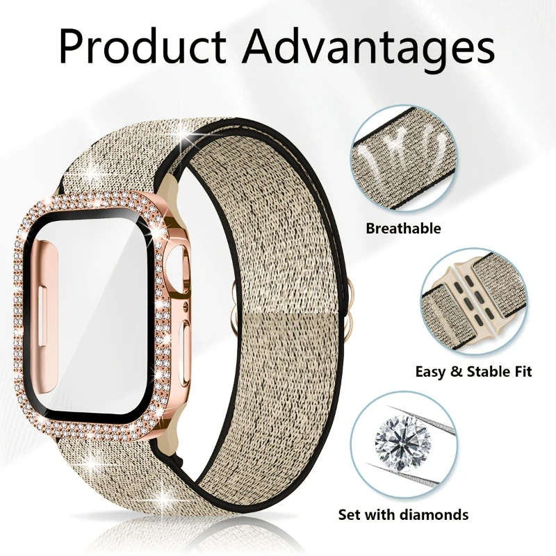 الفرقة + حافظة لساعة أبل 45 مل - مراجعة Tablet Accessories For Girls وسعره