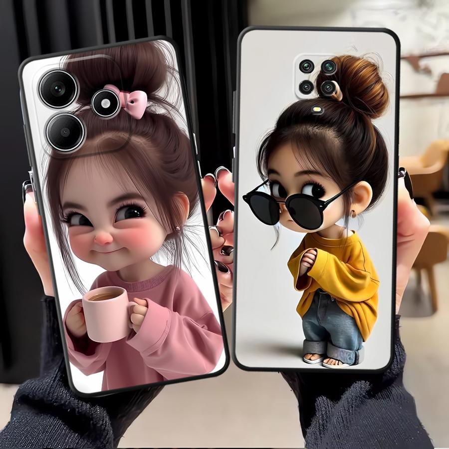 غطاء هاتف بنمط فتاة كرتونية له - مراجعة Tablet Accessories For Girls وسعره