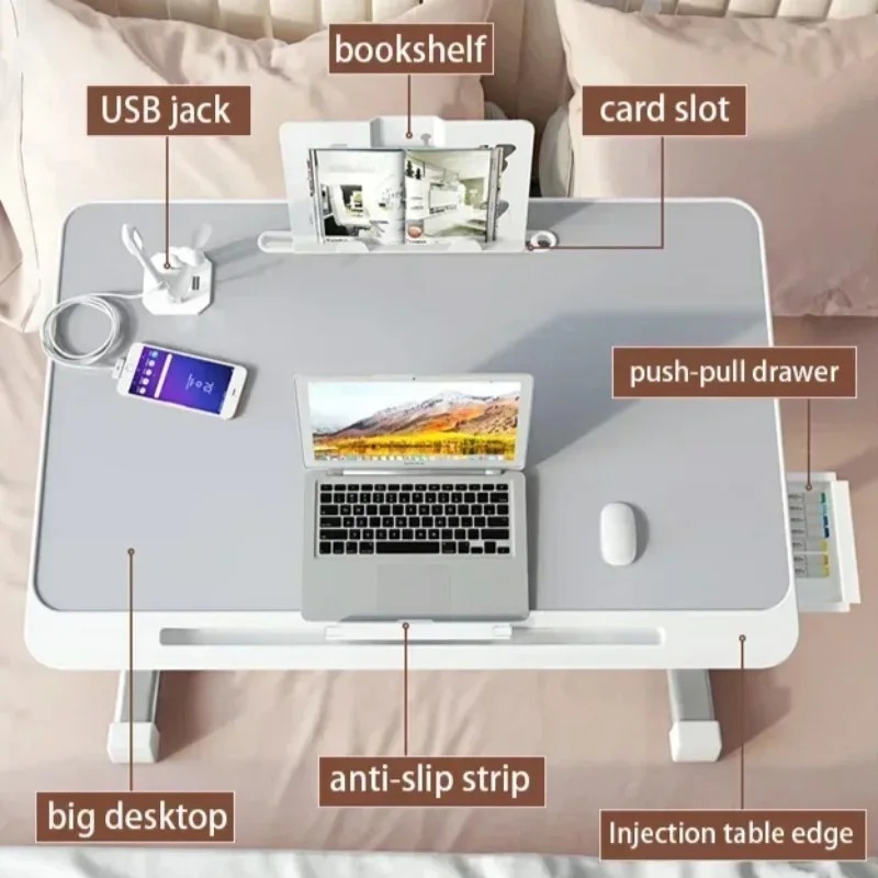 Laptop Bed Tray Table Adjustab - مراجعة Tablet Lap Desk وسعره