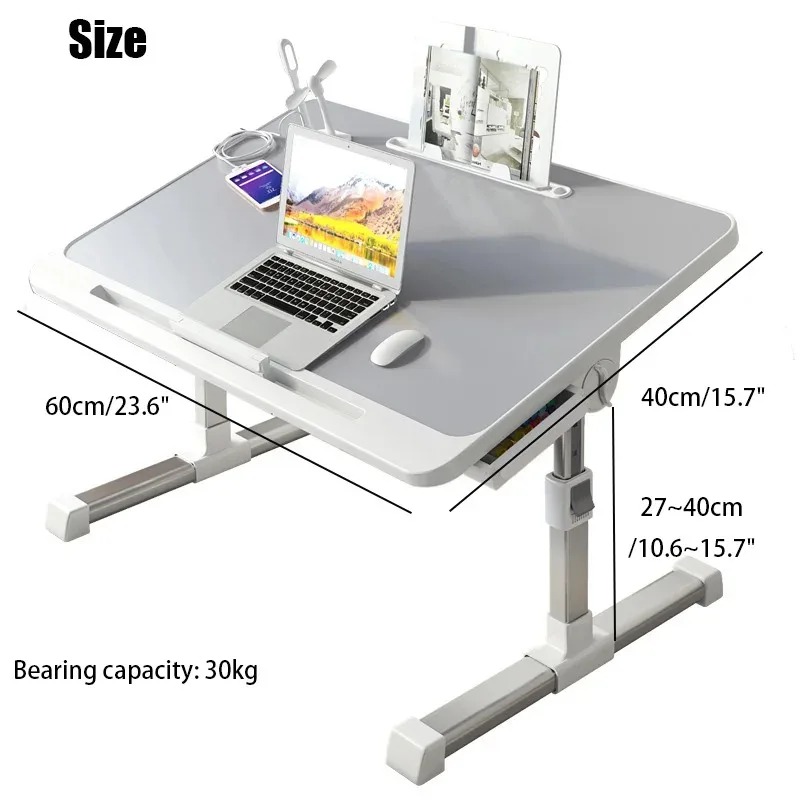 Laptop Bed Tray Table Adjustab - مراجعة Tablet Lap Desk وسعره