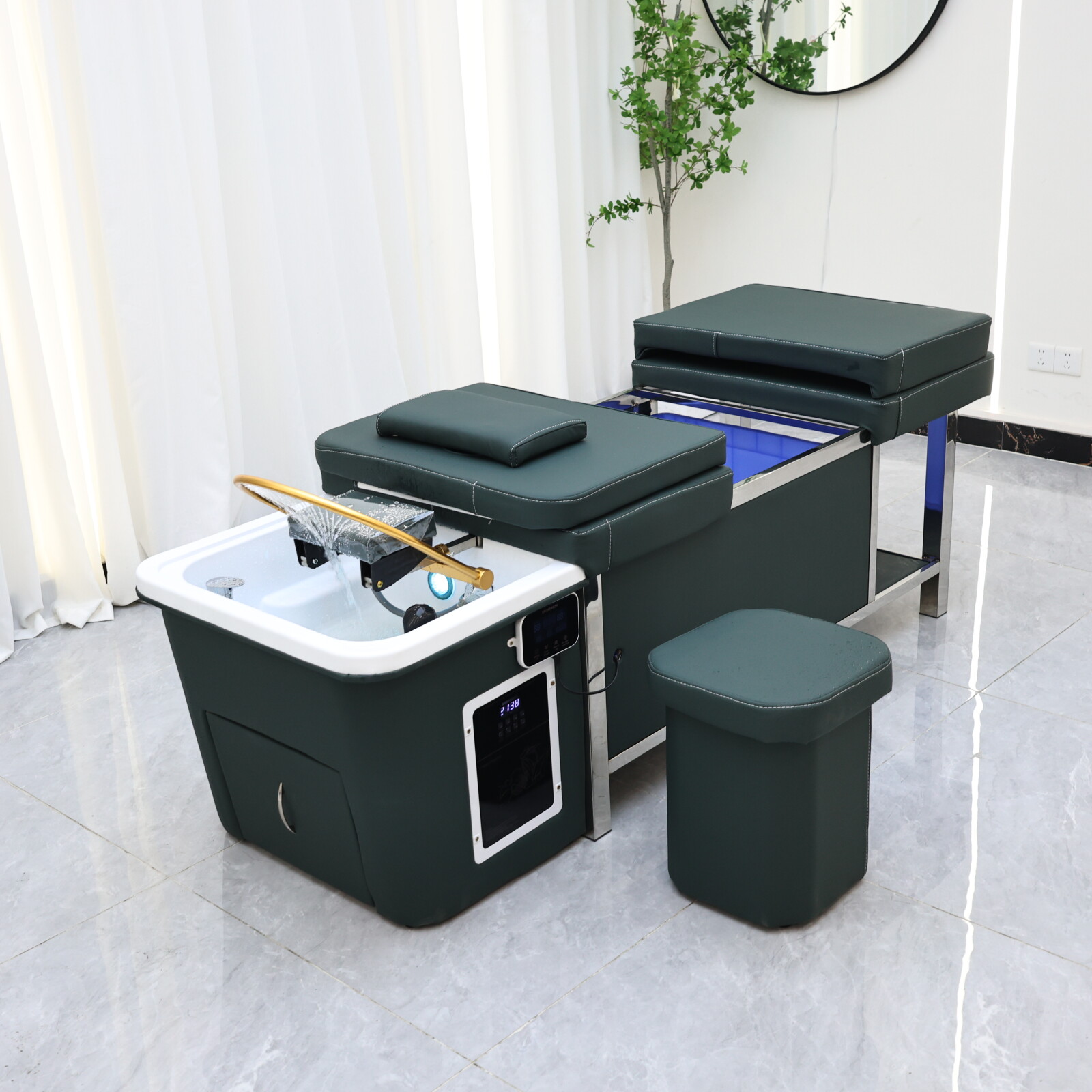 سرير شامبو تدليك سبا مع تسخين  - مراجعة Massage Table Accessories Uk وسعره
