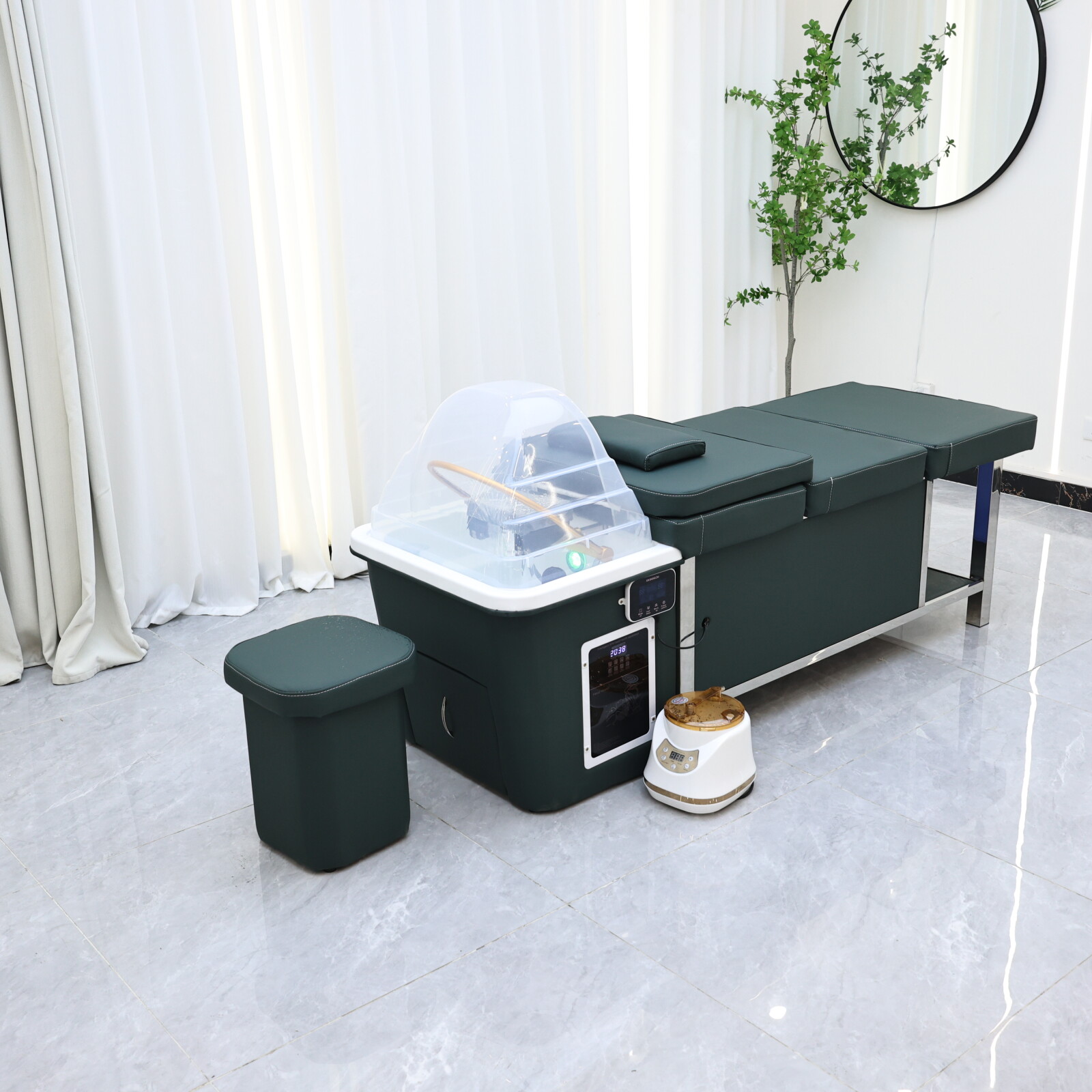 سرير شامبو تدليك سبا مع تسخين  - مراجعة Massage Table Accessories Uk وسعره