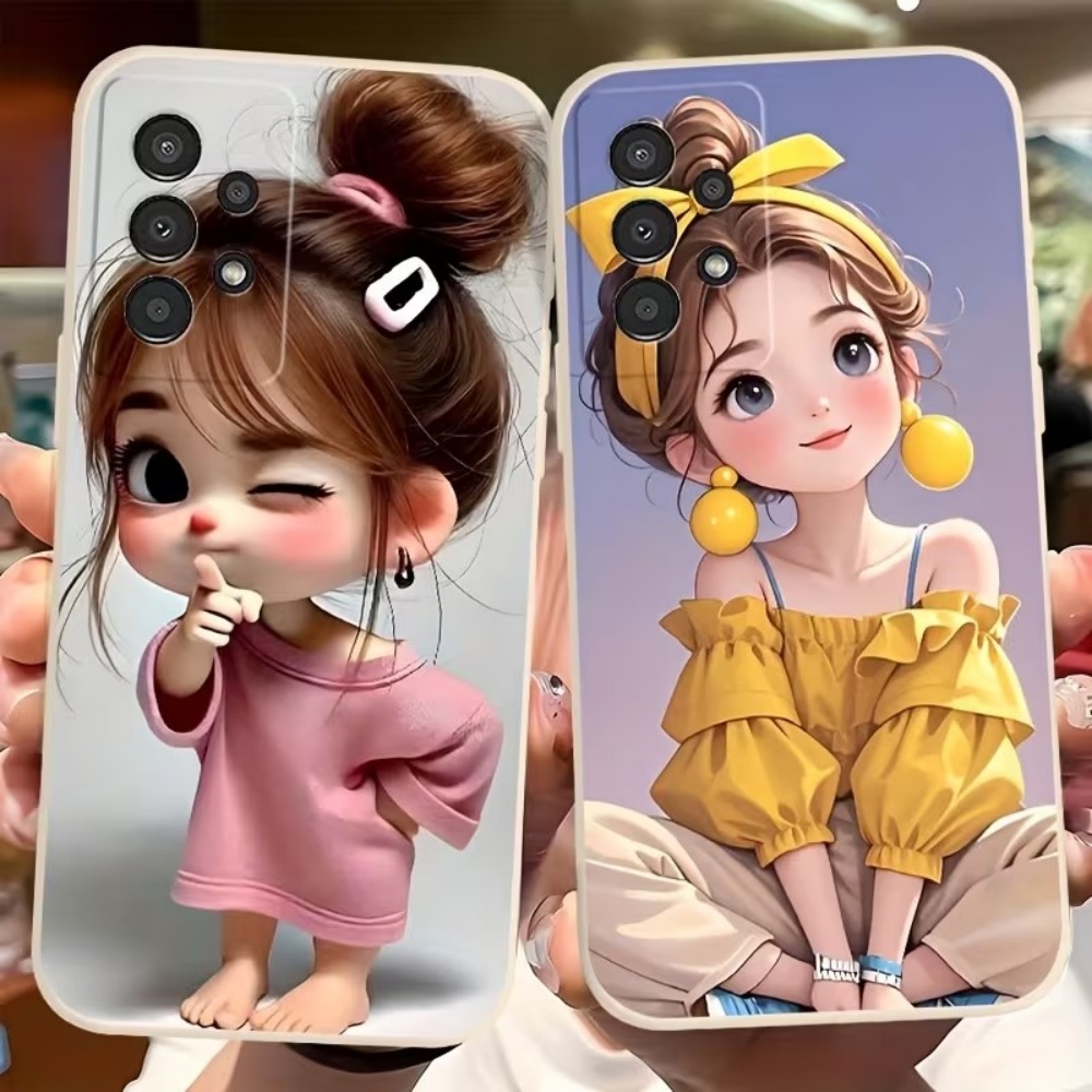 غطاء هاتف بتصميم فتاة كرتونية  - مراجعة Tablet Accessories For Girls وسعره