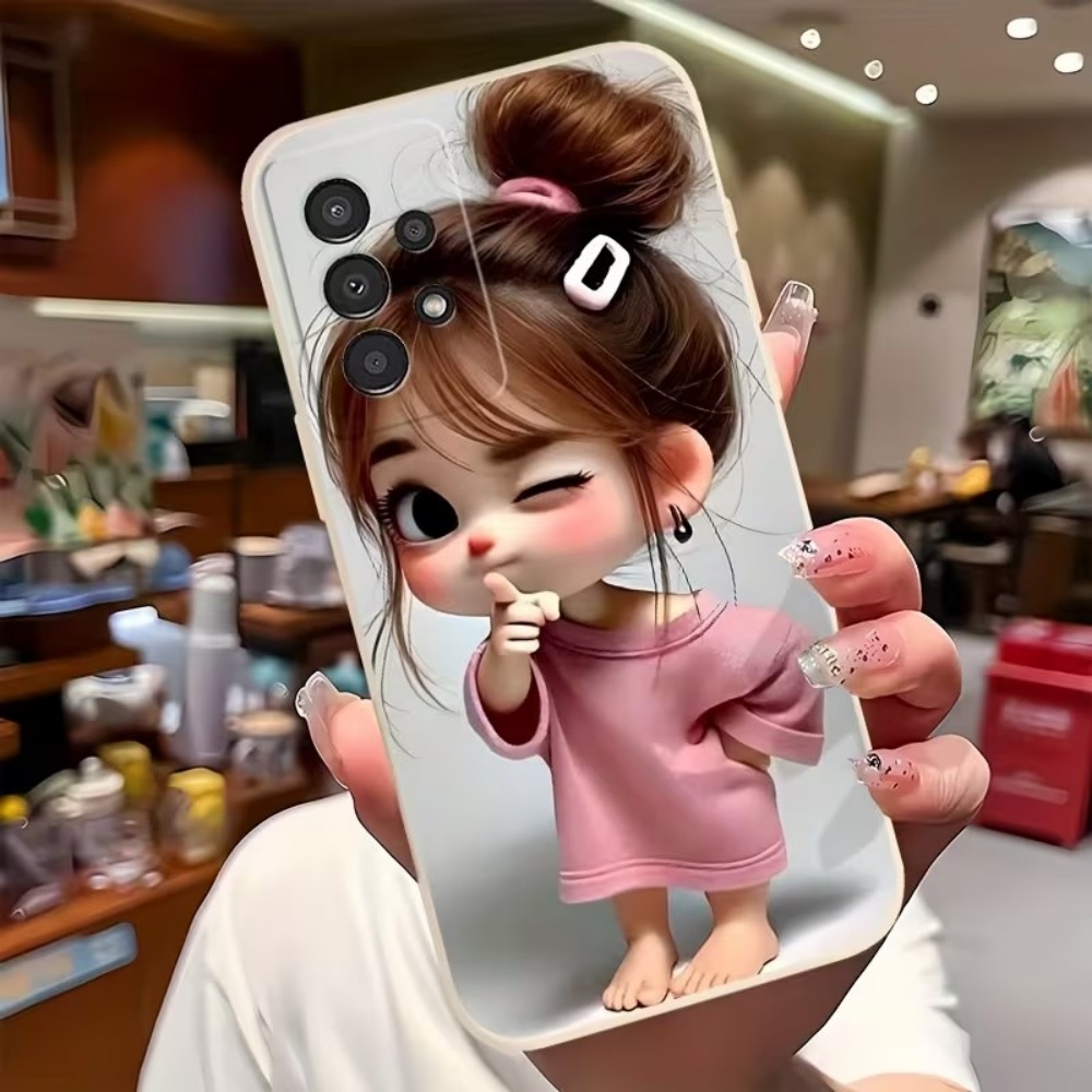غطاء هاتف بتصميم فتاة كرتونية  - مراجعة Tablet Accessories For Girls وسعره