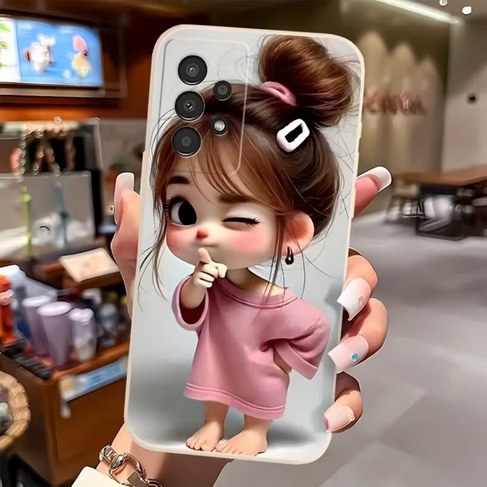 غطاء هاتف بتصميم فتاة كرتونية  - مراجعة Tablet Accessories For Girls وسعره